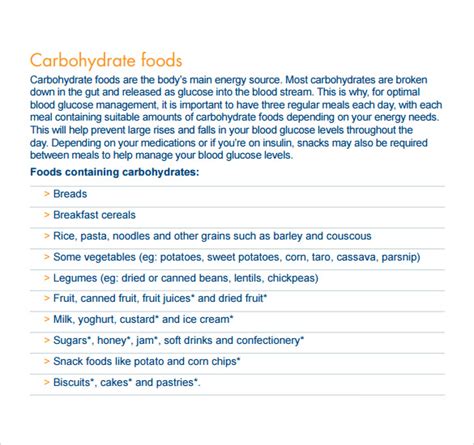 Free 7 Sample Glycemic Index Chart Templates In Pdf