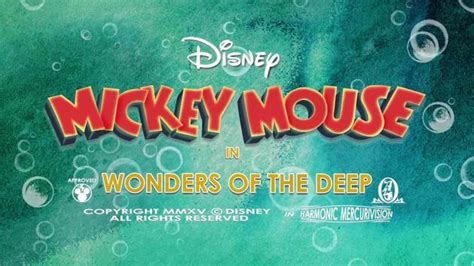 Wonders Of The Deep Mickey Mouse And Friends Disney Video