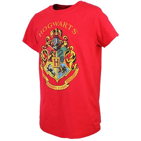 Harry Potter Hogwarts Emblem Kids T Shirt Red