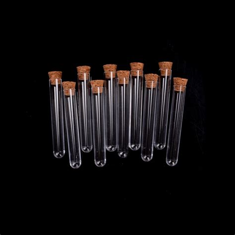 Laboratory Plastic Test Tube With Cork Inch Ml Clear Pack Lab