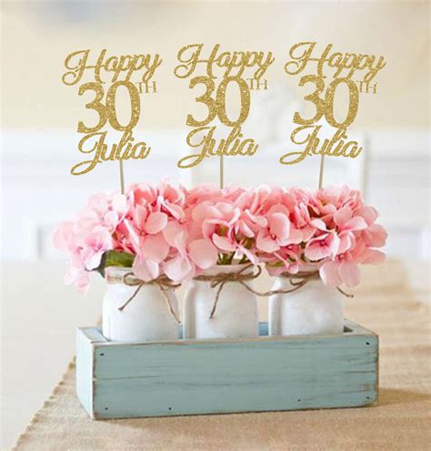 30th Birthday Centerpieces 30 Centerpieces 30th Birthday Party Etsy