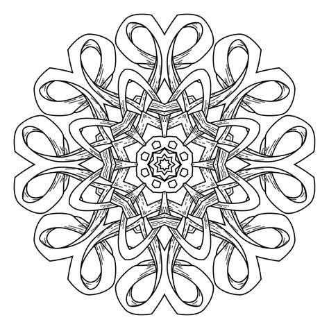 Mandala Abstrait Mandalas Coloriages Difficiles Pour Adultes