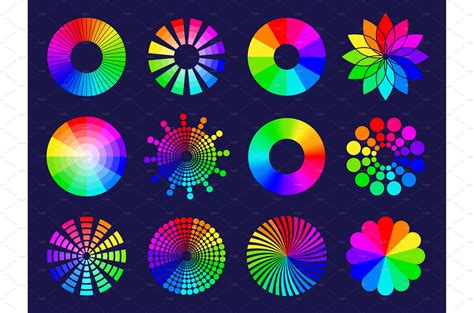 Rgb Circles Round Abstract Shapes Background Graphics Creative Market
