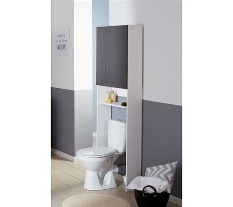 Ce système vous permettra d'installer un wc suspendu esthétique en un rien de. Meuble WC entourage OLERON Gris et blanc - Toute l'offre ...