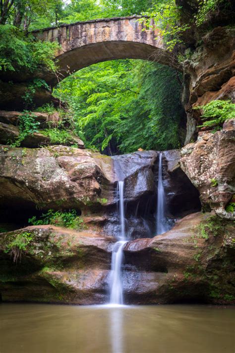 Old Mans Cave Upper Falls Hocking Hills State Park Ohio Tm