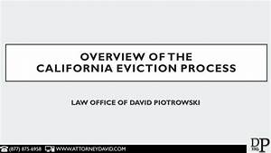 Overview Of The California Eviction Process Youtube