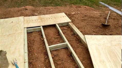 How To Build A Shed Base On Uneven Ground Youtube