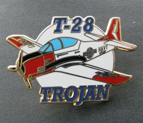 Trojan T 28 Trainer Aircraft Lapel Pin Badge 15 Inches Ebay