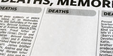 5 Of The Most Unforgettable Obits Weve Ever Read The Huffington Post