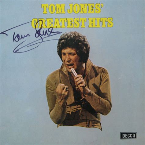 Tom Jones Hand Signed Greatest Hits Lp Presley Collectibles