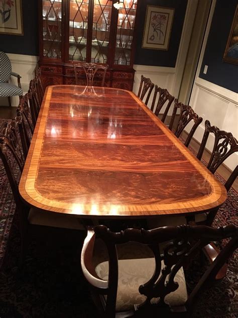 Traditional Mahogany Georgian Style Dining Table By Leighton Hall At