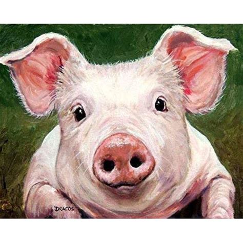 A Pair Of Pigs Painting Beginner Painting