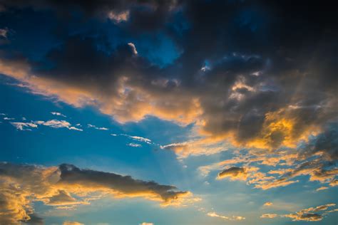 Immagini Belle Cielo Nube Giorno Ultimi Bagliori Atmosfera