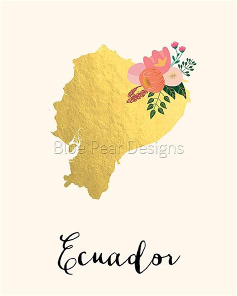 Ecuador Map Ecuador Art Ecuador Poster By Whitespaceanddaisy Ecuador