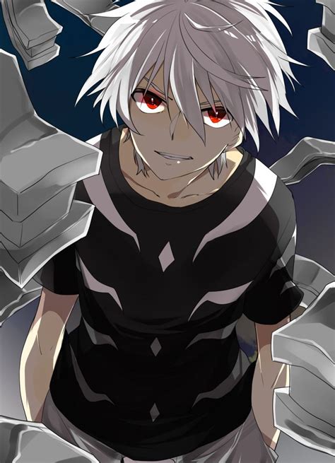 This white haired anime boy is one of the main characters in the snow white with the red hair anime and manga series. Pinterest - Zerochan | Accelerator | Anime boy hair, White ...