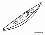 Kayak Canoe Coloring Template Sheets Empty Sports Colormegood Boats Transportation sketch template