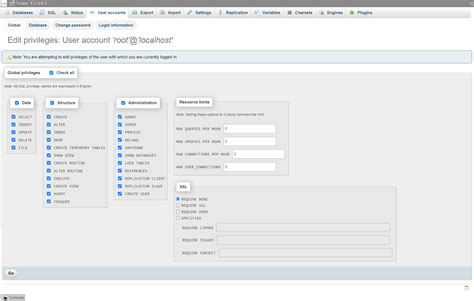 How Create A Mysql Database User In Xampp