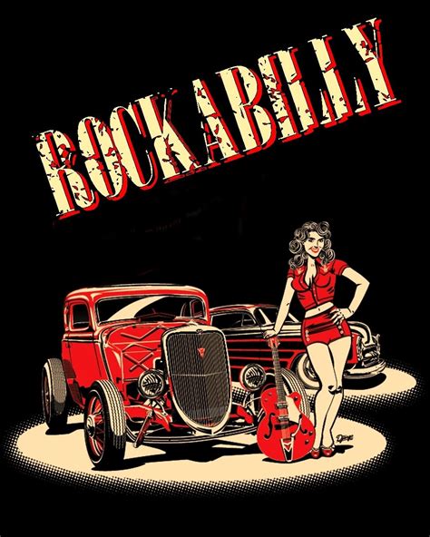 Pin En Poster Art Hot Rod Rockabilly