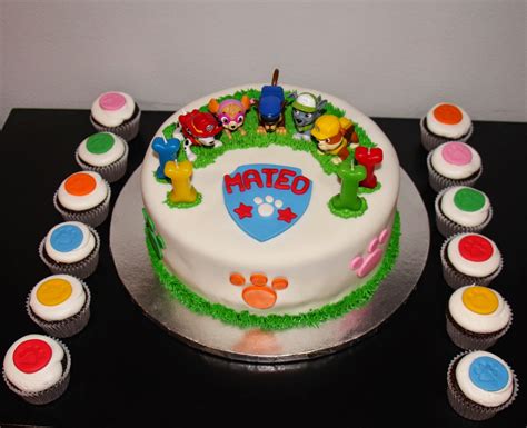 Before you go to your local superstore for paw patrol party supplies, call ahead to their bakery and put in an order for your cake. Jacqueline's Sweet Shop: Paw Patrol Inspired Cake and Cupcakes