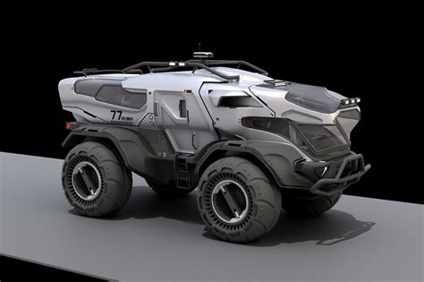 Artstation 3d Concept Sci Fi Vehicle Oleg Ovigon Concept Vehicles