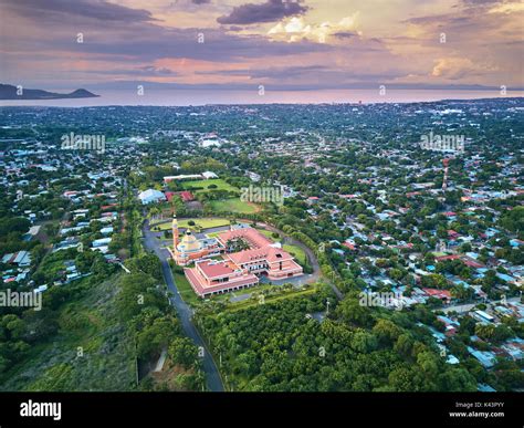Landscape Of Managua City In Nicaragua Aerial View Stock Photo Alamy