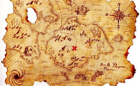 Old World Pirate Map Pirate Treasure Map Kolam Hug