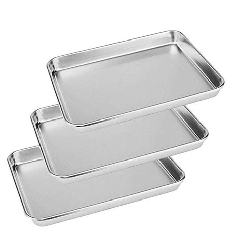 Stainless Steel Appetizer Serving Trays Rectangular Display Trays Non