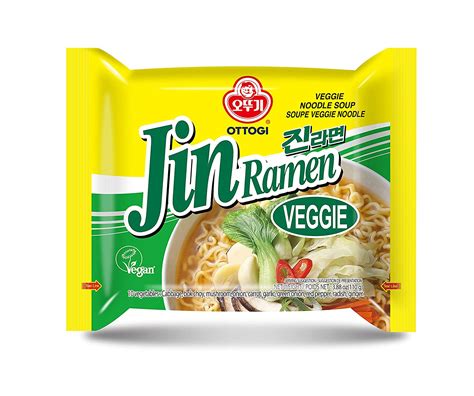 Ottogi Jin Ramen Veggie Veggie Noodle Soup Vegan