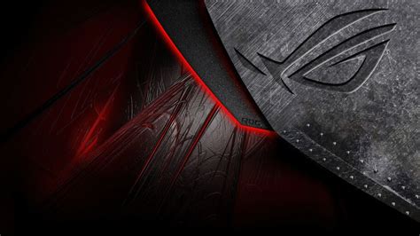 33143 Asus Rog Logo Metallic Background 4k Wallpaper