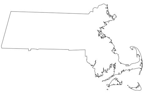 Blog De Biologia Massachusetts Outline Map