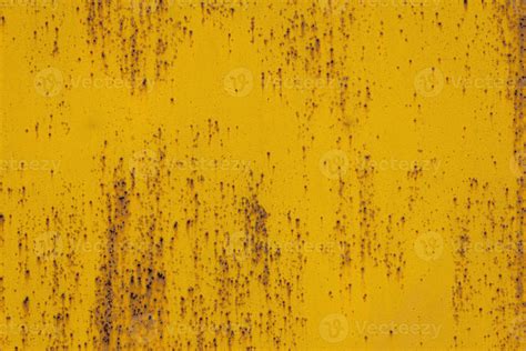 Full Frame Background And Texture Of Yellow Painted Sheet Steel With