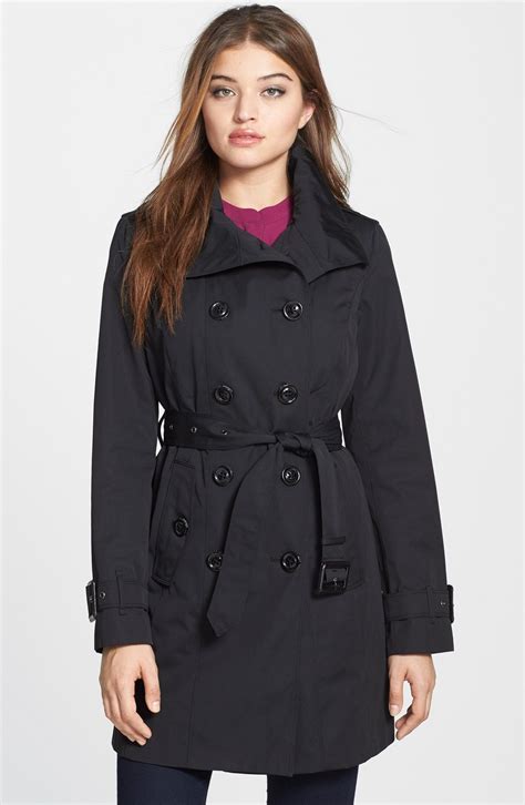 london fog double breasted trench coat with detachable liner online only nordstrom trench