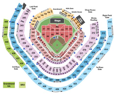 Truist Park Seating Chart Rows Seats And Club Seats