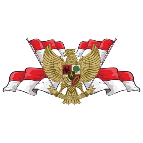 Garuda Pancasila Dan Bendera Putih Merah Png Psd  Png Dan Vektor