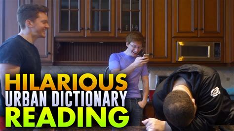 Hilarious Urban Dictionary Reading - YouTube