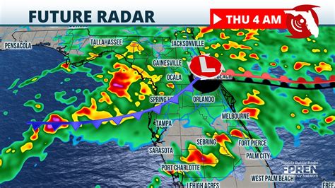 Florida Weather Forecast Radar Thunderstorms Tornadoes Cold Front