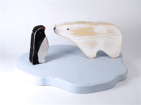 Wooden Toys Floe Antarctic Arctic Animals Wooden Whale Etsy