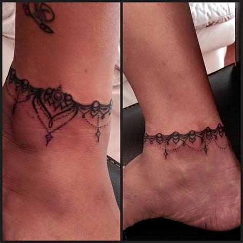 Ankle Tattoo Anklet Tattoo Verve Tattoo Studio Tattoo For Girl Girly