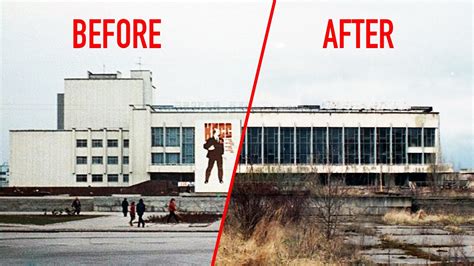 Chernobyl Before And After The Disaster Youtube
