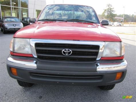 2000 Cardinal Red Toyota Tacoma V6 Prerunner Extended Cab 42378914