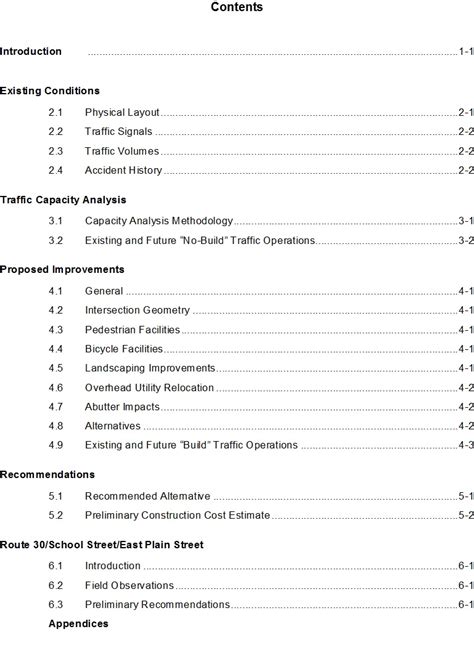 The table has no vertical lines. Table-Of-Content-Template 10 - TemplateHub