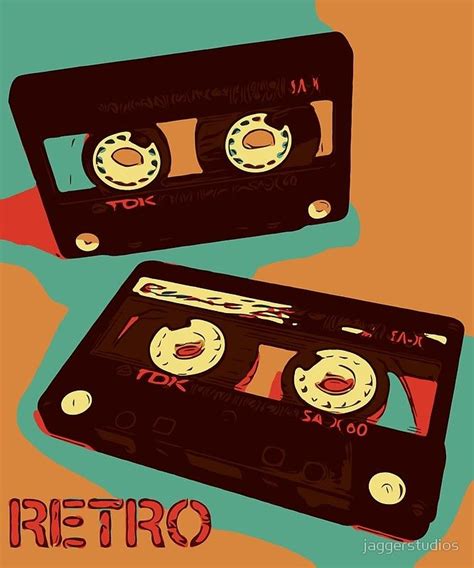 Retro Cassette Tapes Art Print By Jaggerstudios Cassette Tape Art