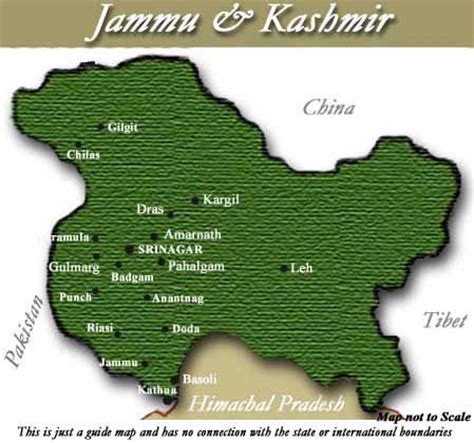 Locator map of the state of jammu and kashmir, india with district boundaries. States and Union Territories - Jammu and Kashmir - Oriental Switzerland