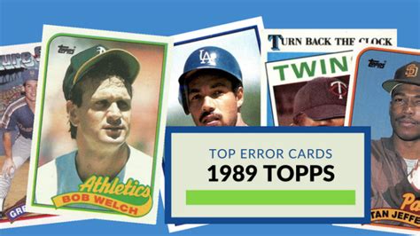 Especially these ten — they're the most valuable 1989 topps traded baseball cards, according to recent sales prices for copies in psa 9 condition. 1989 Topps Error Cards—A Few of the Industry's Favorites | Ballcard Genius