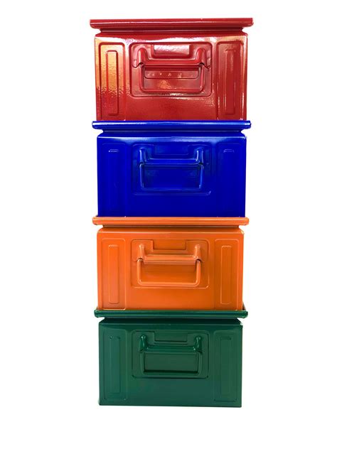 Stackable Kitchen Storage Boxes In A Set Of 4 Colours