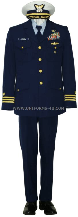 Us Coast Guard Male Officer Service Dress Blue Uniform Sdb