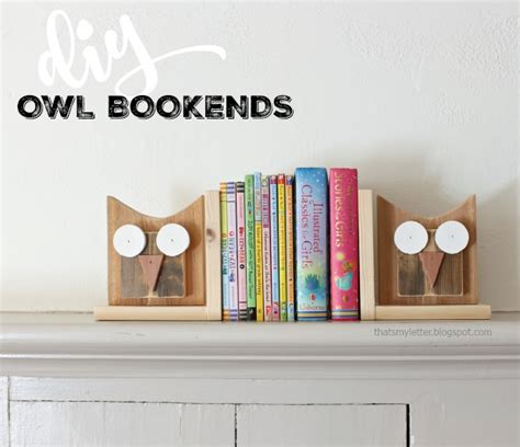 Any number of objects can be attached to scrap metal or wood and converted into bookends, so there's definitely something out there that will suit your tastes and coordinate with your interior design style. DIY Owl Bookends - Pretty Handy Girl