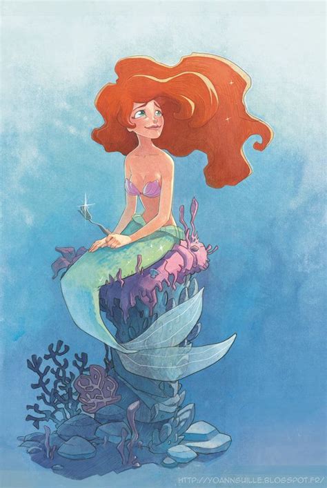 Ariel Little Mermaid Fanart By Yoyaan Disney Fan Art Disney Art
