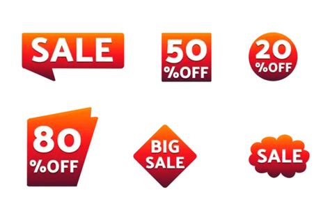 Super Sale Badges Collection Promotion Badges Design Selling Discount