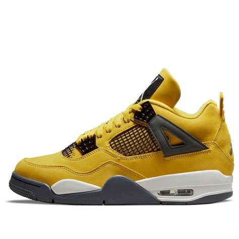 Black And Yellow Air Jordan 4